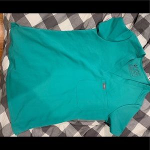 Figs Surgical Green Scrub Top